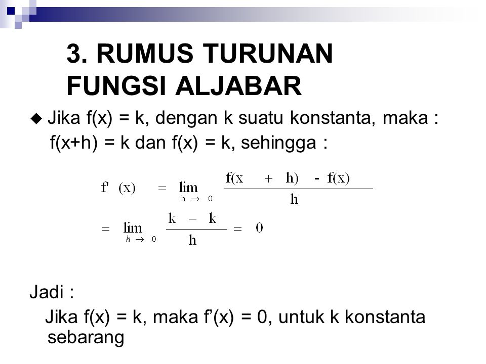 Turunan Fungsi Aljabar Pdf